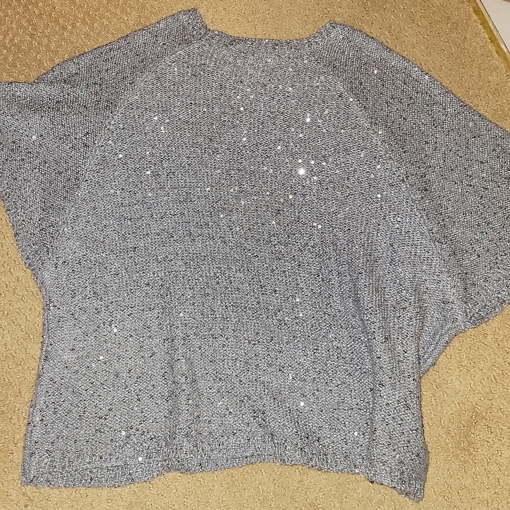 Grey Blouse With Sequins